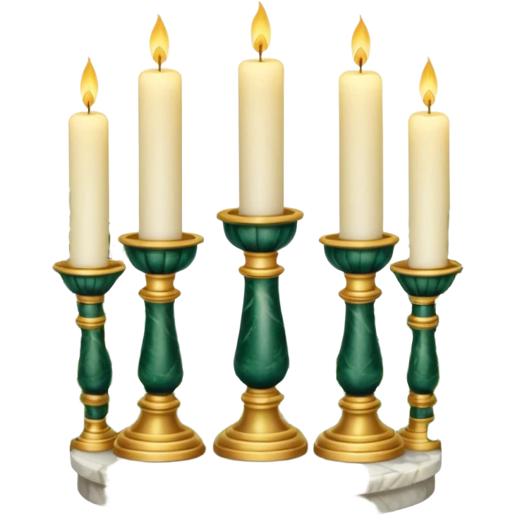 Aesthetic scenic beautiful gorgeous holy divine spiritual pretty elegant sparkly shiny scene of Candles, flowers, marble pedestals, lush vines, ferns, scenic aesthetic scenery emoji