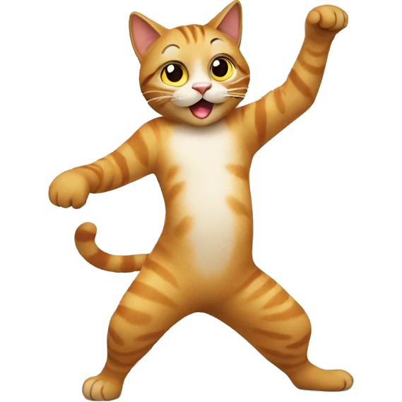 Cat dancing emoji