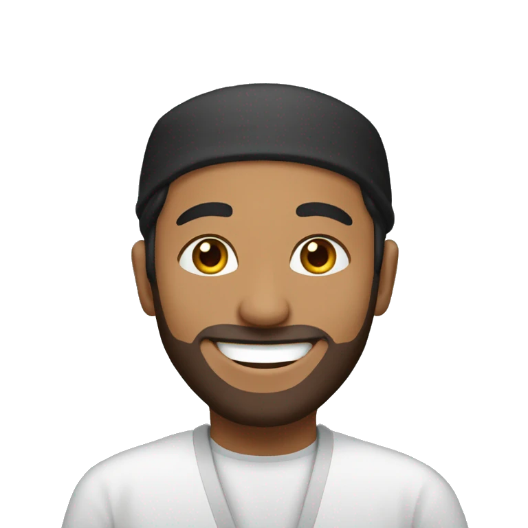 muslim man smiling emoji