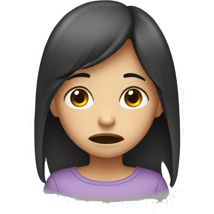 crying girl emoji