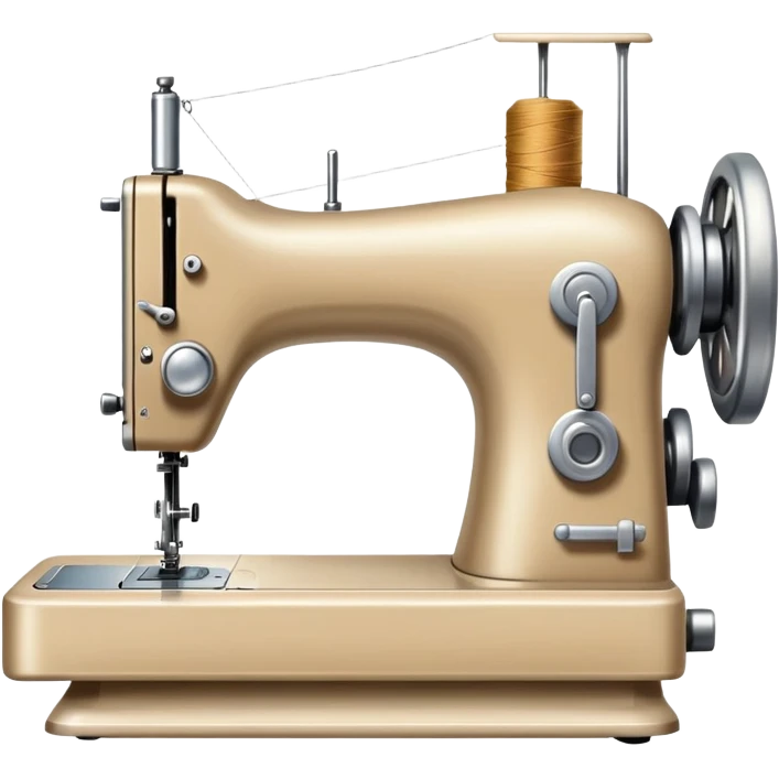 The sewing machine beige emoji