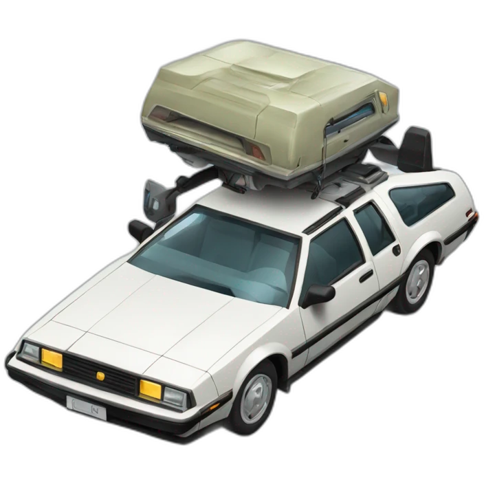 Retour vers le futur voiture  emoji