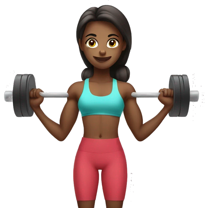 Weight Lifting clean Girl  emoji