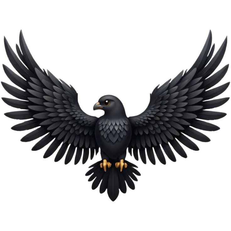 black wings emoji