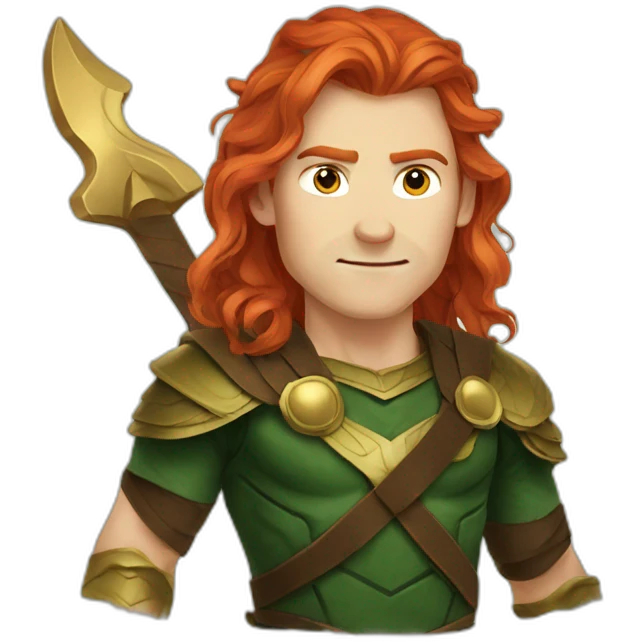 Loki red hair norse mythology emoji