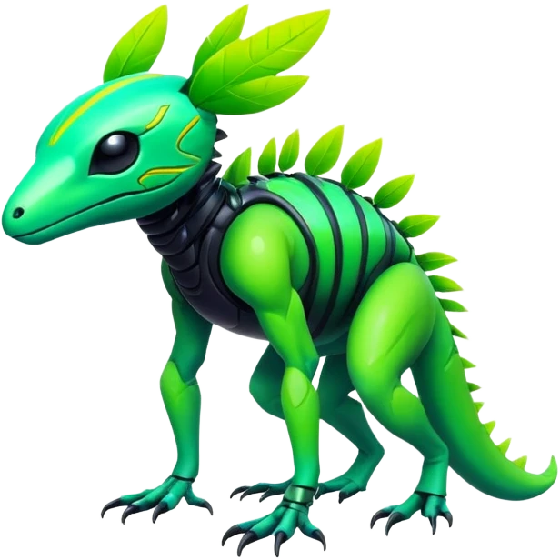 Tropical futuristic lush neon Fionbri-Vernid-creature (full body) emoji