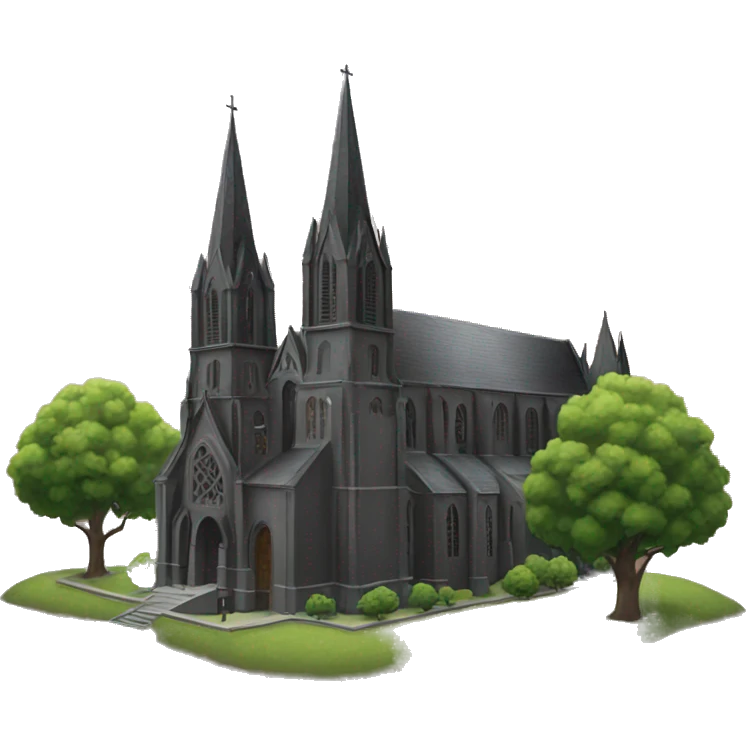 Black cathedral emoji