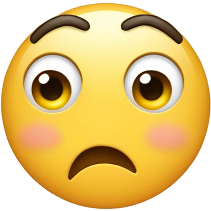 Blush emoji putting middle finger up  emoji