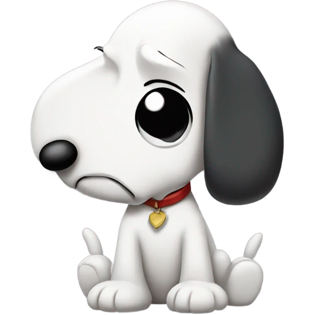 Sad snoopy emoji