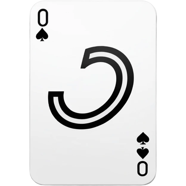 black and white uno card emoji