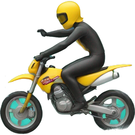 Surf and motorbike emoji