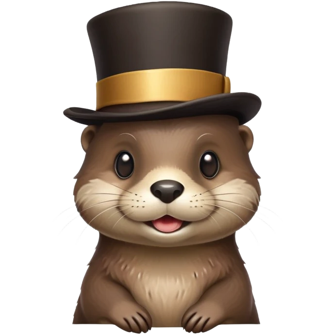 otter in a top hat emoji