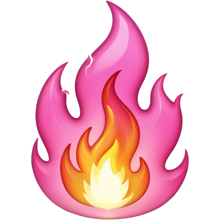 pink flame  emoji