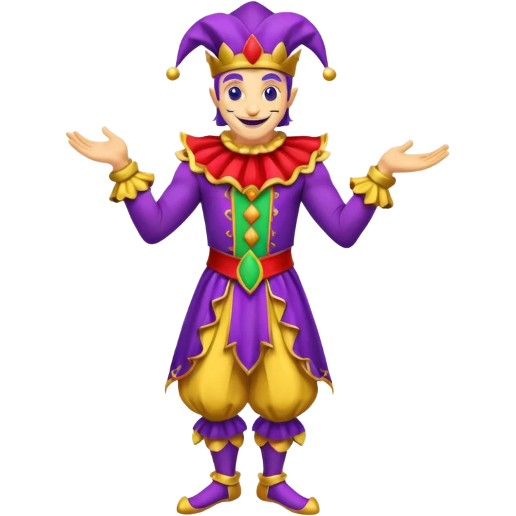 royal jester, full body emoji