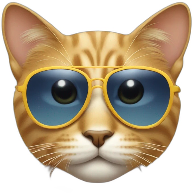 Cat with sunglasses emoji