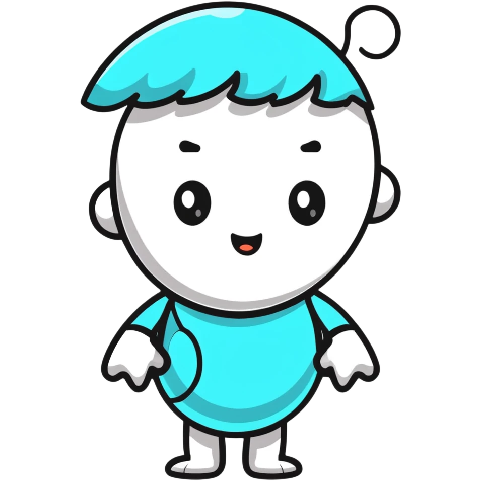 A cute character with a puzzled expression and swirly confused eyes emoji