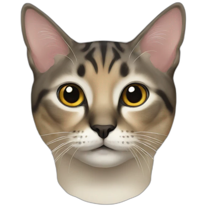 Siames cat with black nose emoji