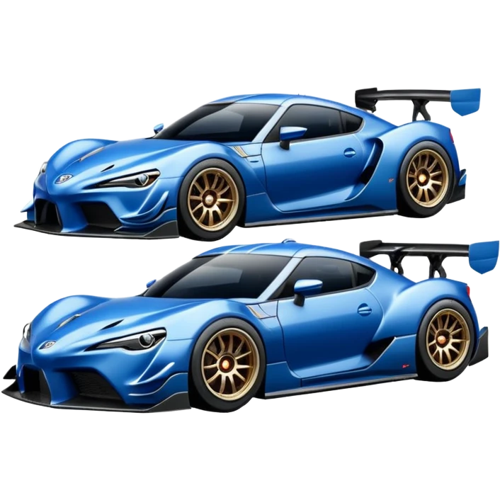 Wonder Woman’s Long wheelbase widened pearly night blue Toyota 86 hypercar racer emoji