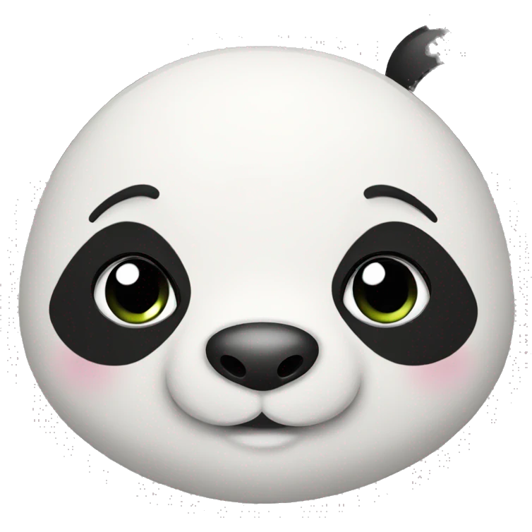 cute panda face emoji