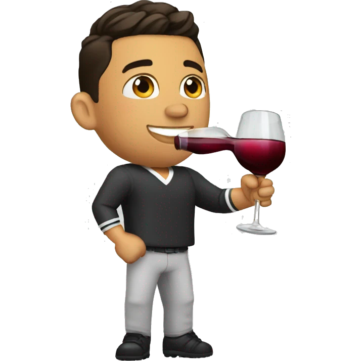 cristiano ronaldo drinking wine emoji