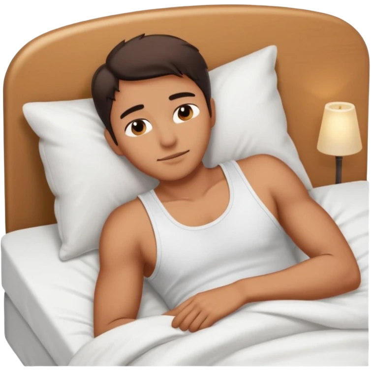 Masculine woman spooning in bed emoji