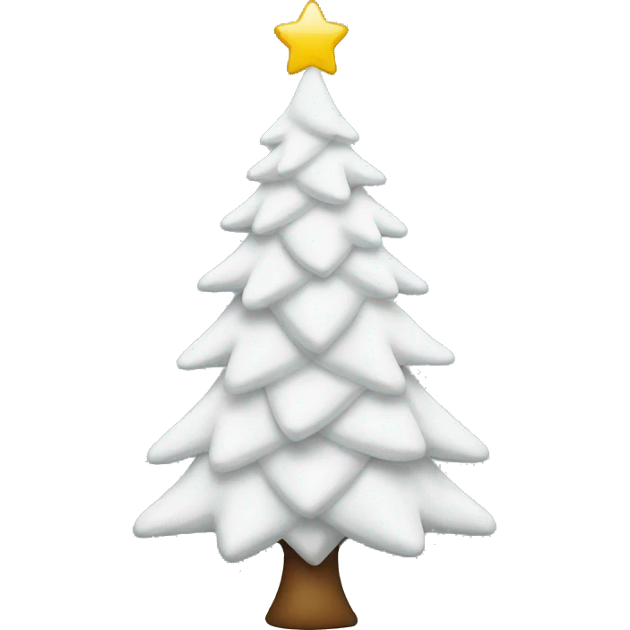 White christmas tree emoji