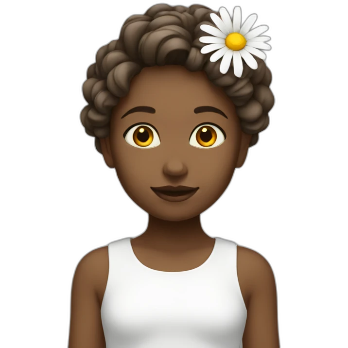 daisy-girl-white-people emoji
