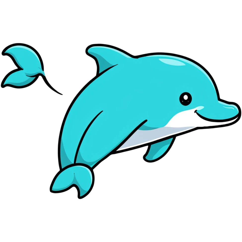 smiling dolphin emoji