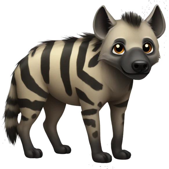 Striped hyena emoji