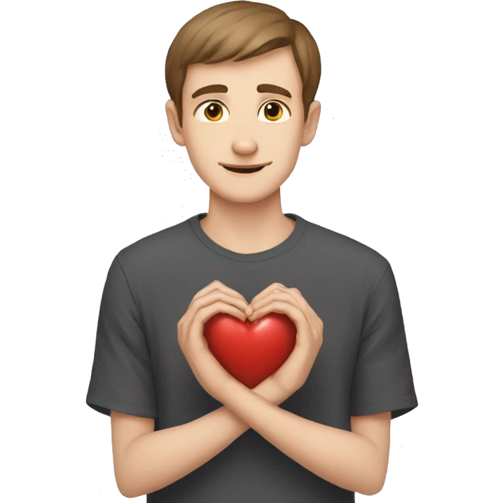 vitalik making a heart with his hands emoji