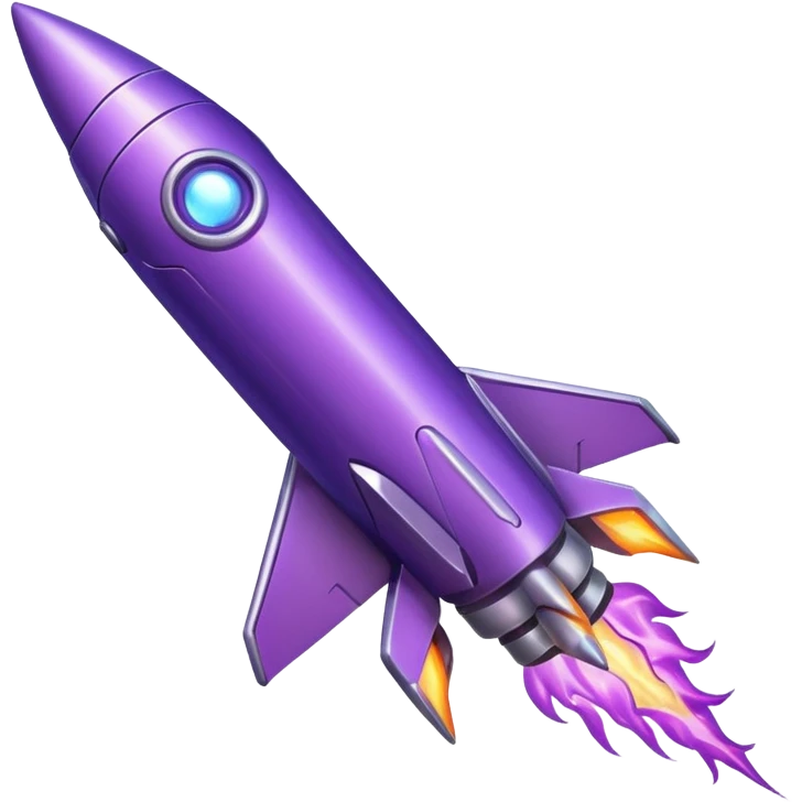 purple rocket purple flame emoji