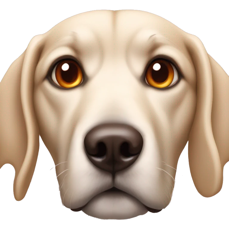 Chien avec des yeux rouges  emoji