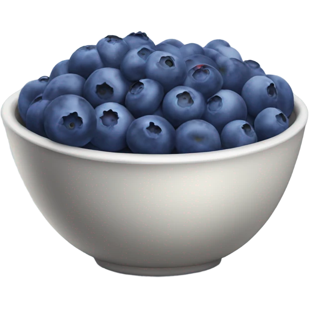 Bowl of blueberries  emoji
