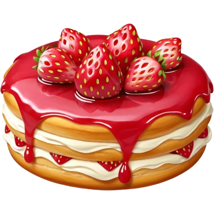 Strawberry Glaze Pastries
 emoji