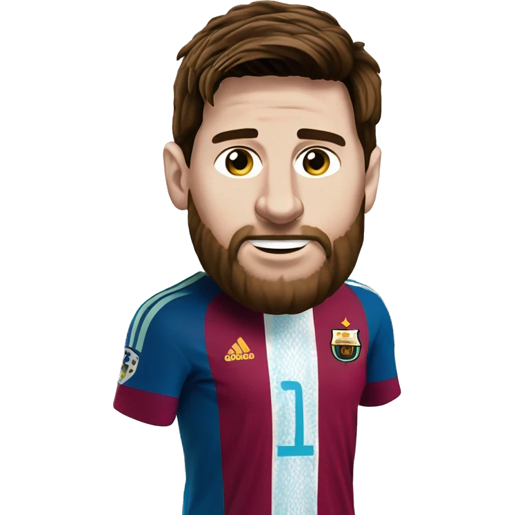 Leo Messi camiceta de argentina  emoji