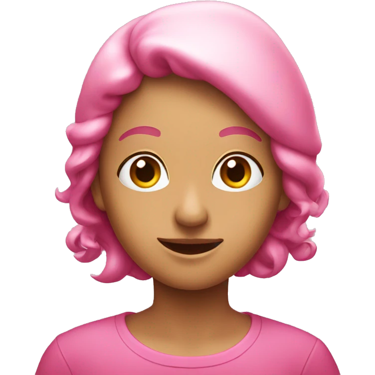 Christmas pink emoji