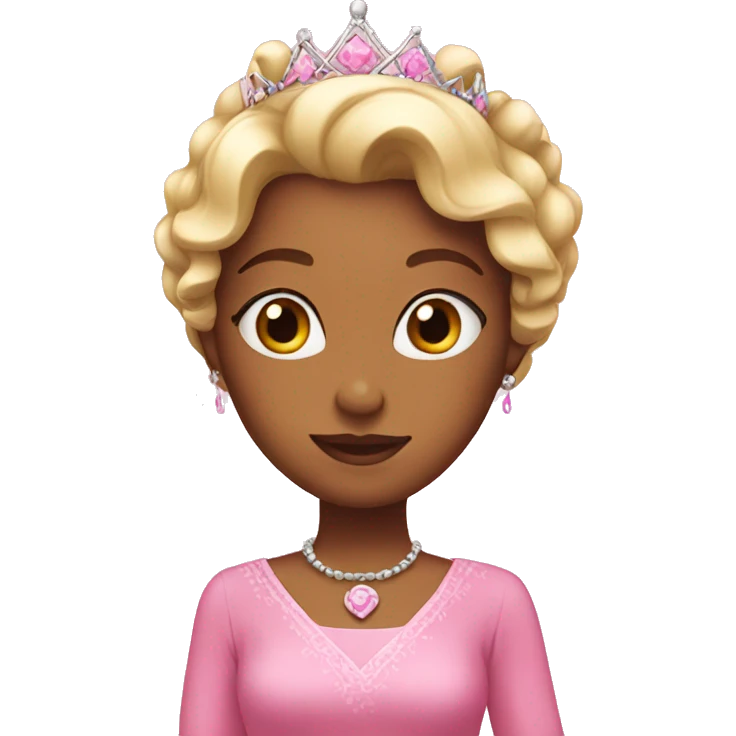 Princess with all pink emoji