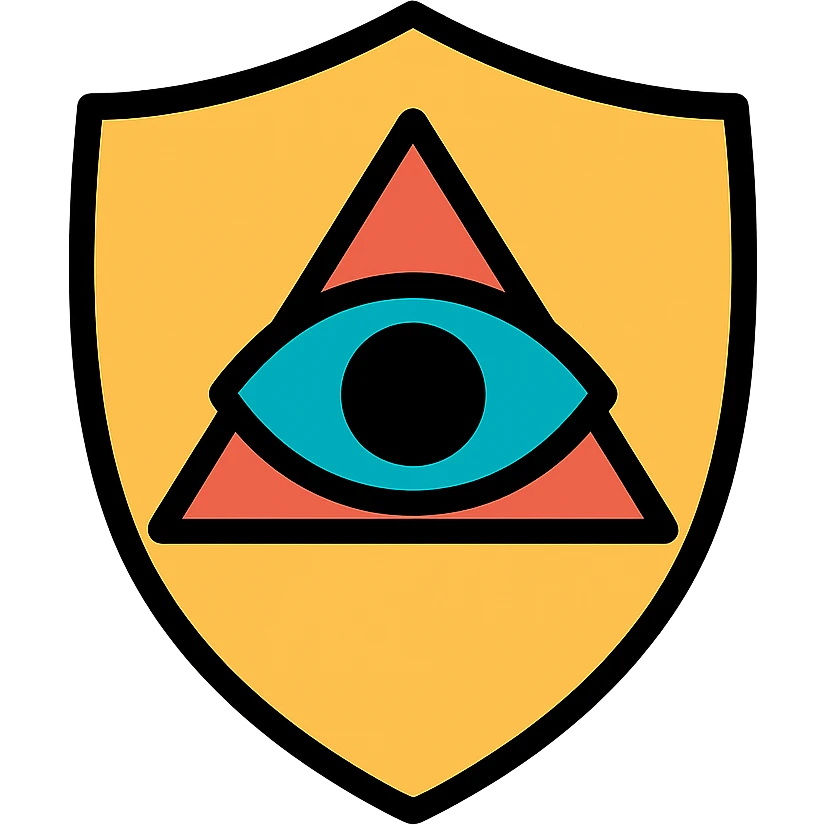 a shield with the Eye of Ibad, ancient and magical, icon style emoji
