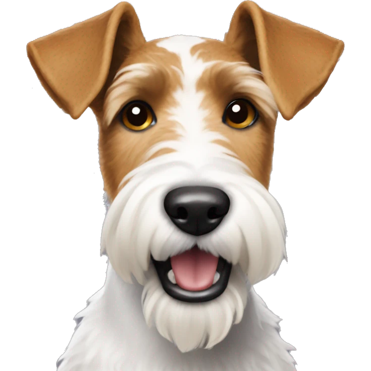 Wire fox terrier emoji
