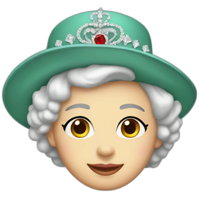 Queen elizabeth hat emoji