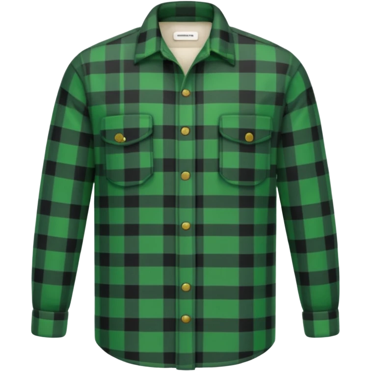 green lumberjack shirt emoji