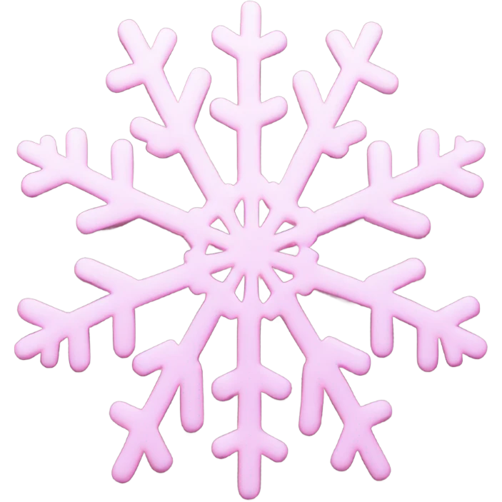 pastel pink snowflake  emoji