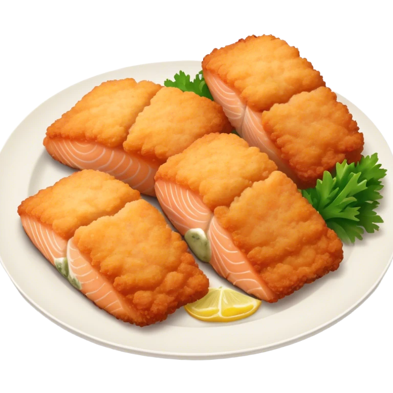 Plate of salmon Kroket emoji