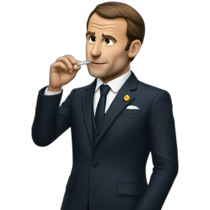 Macron-smoking-week emoji