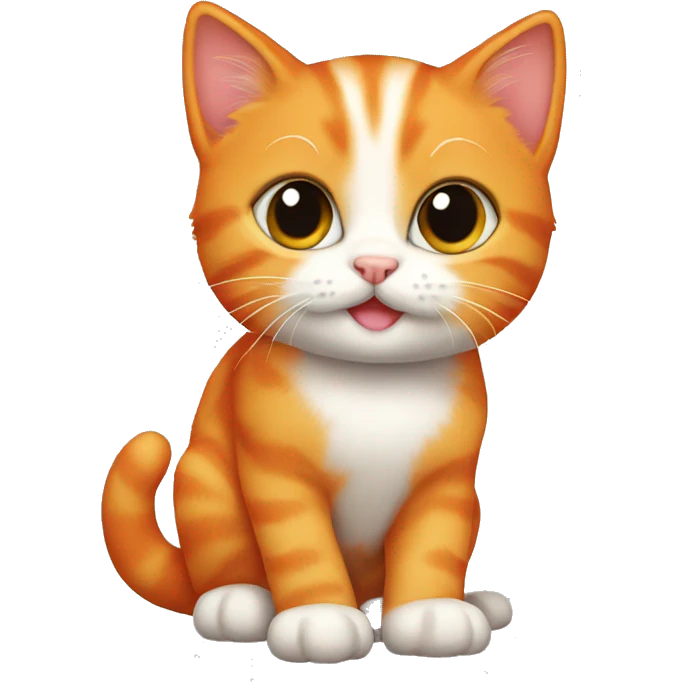 Orange kitten emoji