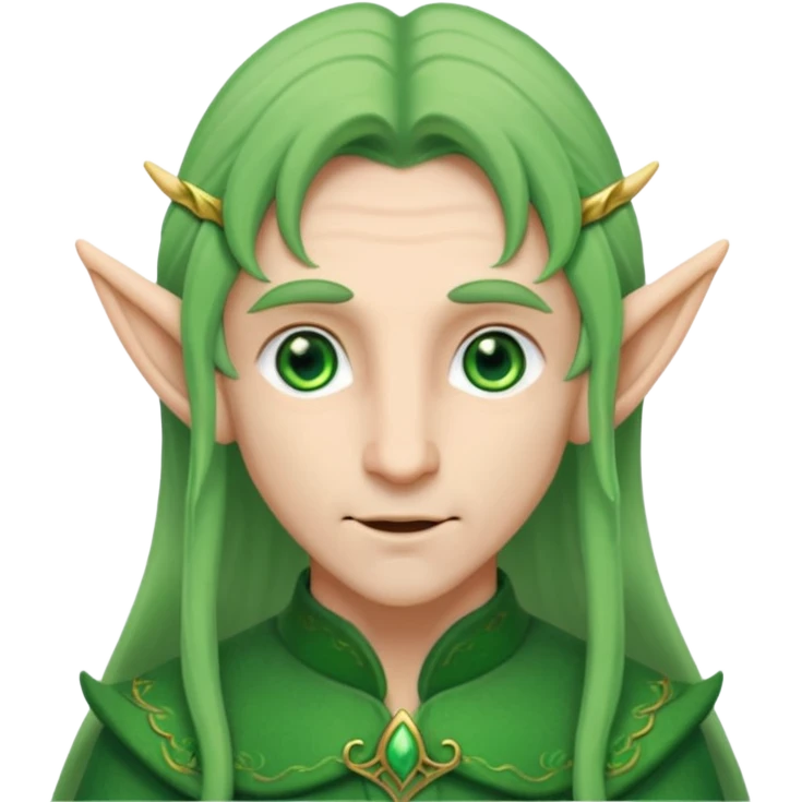 male elf with long ears emoji