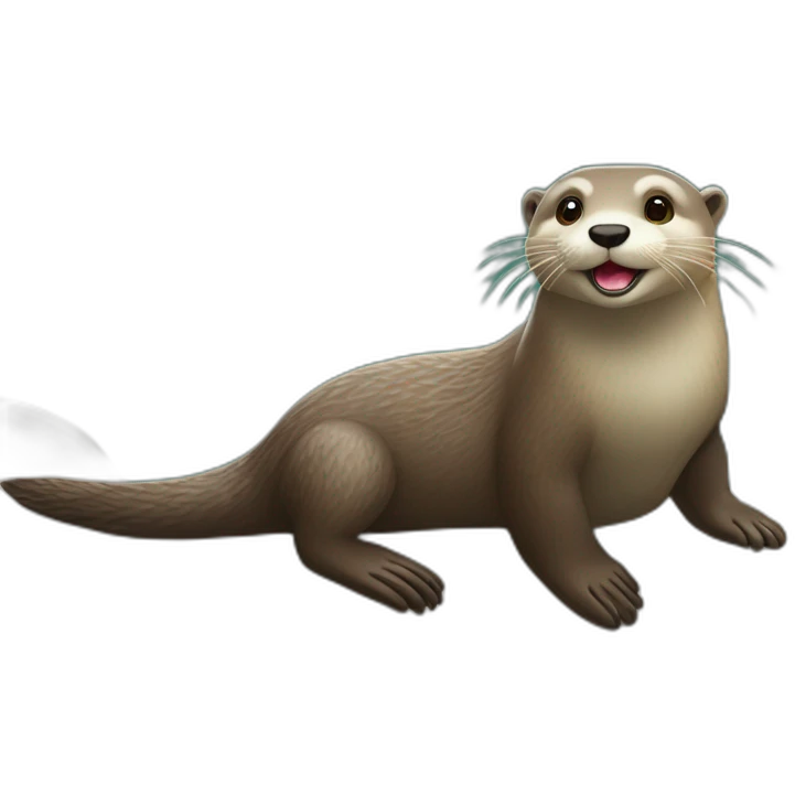 Loutre sur une loutre sur une loutre emoji