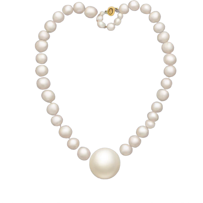 Pearl necklace emoji
