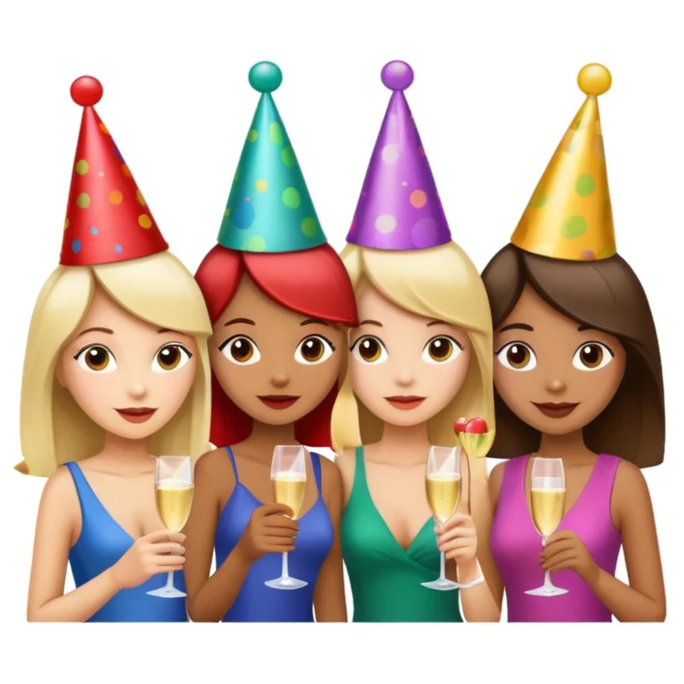 girls party in club emoji