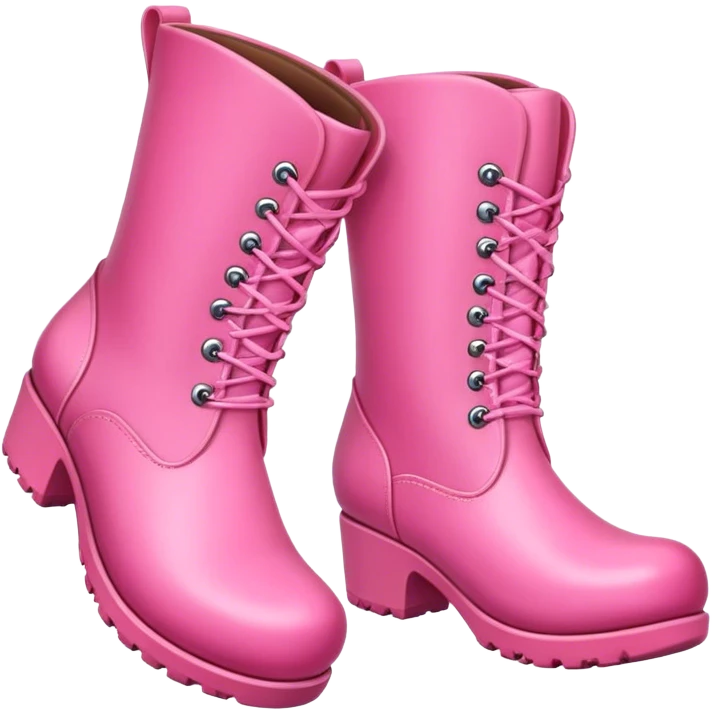 Pink boots emoji